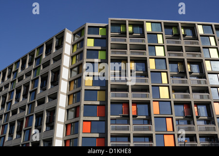 Park Hill Flats à Sheffield Angleterre, Royaume-Uni, classé grade II* rénové en cours de réaménagement par Urban Splash architecture BETON Landmark Banque D'Images