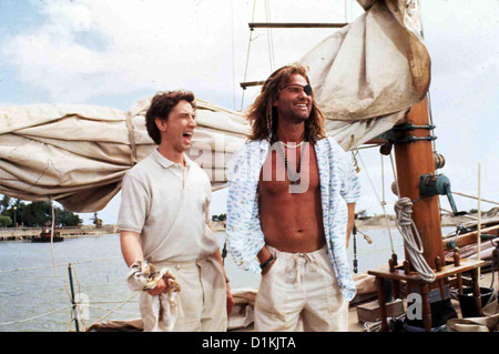 Le Capitaine Ron : Kreuzfahrt Ins Glueck Le Capitaine Ron Martin Short, Kurt Russell Martin (Martin Short,l) voellig ist geschockt, als Banque D'Images