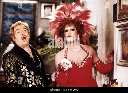 Kaefig Narren ein voller La Cage Aux Folles, Ugo Tognazzi, Michel Serrault Renato (Ugo Tognazzi) und Albin (Michel Serrault) Banque D'Images