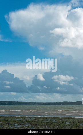 Cumulonimbus Nuage tempête sur l'île de Wight Banque D'Images