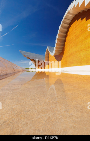 Ysios winery par l'architecte Santiago Calatrava. Laguardia. Route des vins de la Rioja Alavesa. L'Alava. Pays Basque. Espagne Banque D'Images