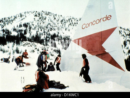 80 de l'aéroport - Die Concorde Concorde, - Airport '79 Die Piloten sind gezwungen, die in den Bergen Concorde. notzulanden Als die Banque D'Images