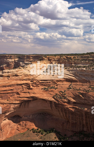 Sous le rocher, Canyon de Chelly National Monument, Arizona, USA Banque D'Images