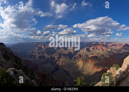 Grand Canyon vu de Mather Point, South Rim, le Parc National du Grand Canyon, Arizona, USA Banque D'Images