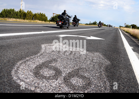 Inscrivez-vous sur la route 66 en Arizona Banque D'Images