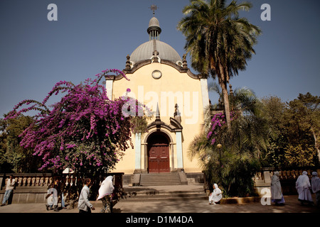 La Cathédrale Holy Trinity à Addis-Abeba, Ethiopie. Banque D'Images