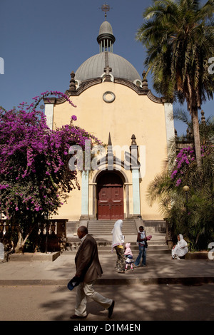 La Cathédrale Holy Trinity à Addis-Abeba, Ethiopie. Banque D'Images