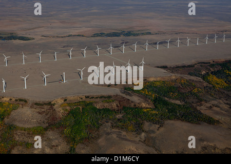 Photographie aérienne wind farm le sud-est du Wyoming Banque D'Images