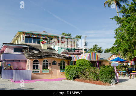 Captiva Island Floride sur le golfe du Mexique est une destination touristique populaire avec restaurants plages collecte de coquillages Banque D'Images
