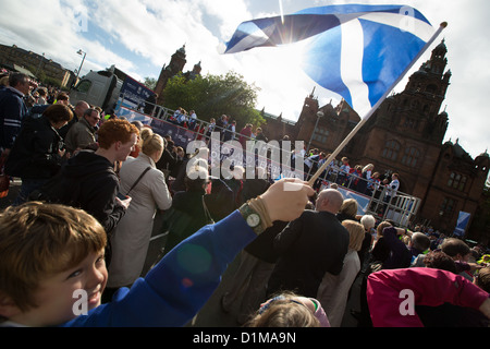 'Homecoming parade' pour le Scottish médaillés olympiques, des célébrations à Glasgow, en Écosse, le vendredi 14 septembre 2012 Banque D'Images