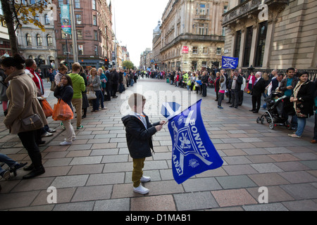 'Homecoming parade' pour le Scottish médaillés olympiques, des célébrations à Glasgow, en Écosse, le vendredi 14 septembre 2012 Banque D'Images