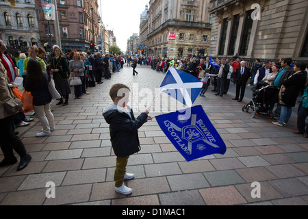 'Homecoming parade' pour le Scottish médaillés olympiques, des célébrations à Glasgow, en Écosse, le vendredi 14 septembre 2012 Banque D'Images