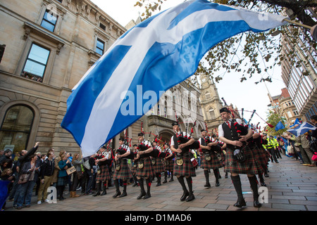 'Homecoming parade' pour le Scottish médaillés olympiques, des célébrations à Glasgow, en Écosse, le vendredi 14 septembre 2012 Banque D'Images