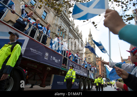 'Homecoming parade' pour le Scottish médaillés olympiques, des célébrations à Glasgow, en Écosse, le vendredi 14 septembre 2012 Banque D'Images