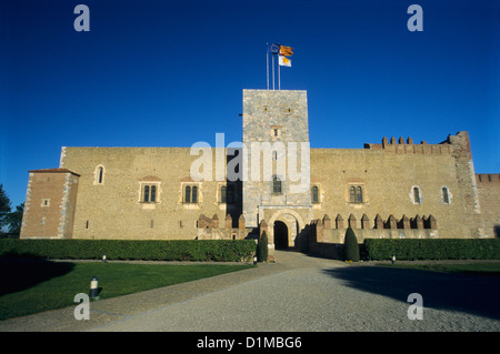 Ancien palais des Rois de Majorque (Palais des Rois de Majorque) , Perpignan, Pyrénées-Orientales, Languedoc-Roussillon, France Banque D'Images