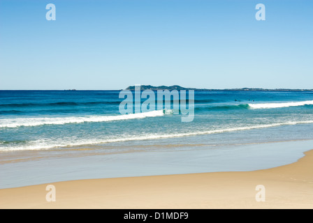 L'approche des vagues la côte au Brunswick Heads, dans le Nord de la Nouvelle-Galles du Sud, Australie Banque D'Images