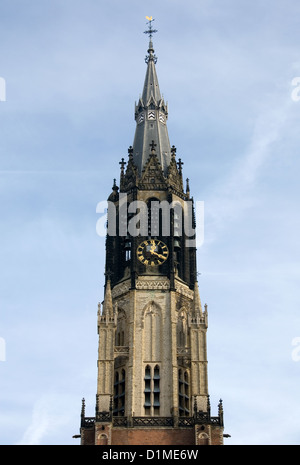 Le clocher de la nouvelle église (Nieuwe Kerk), Delft, Pays-Bas Banque D'Images