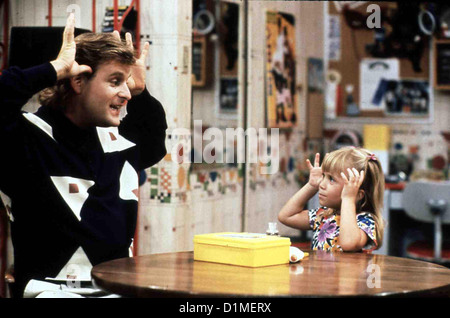 Full House Full House (année 1) Dave Coulier, Mary Kate Ashley Olsen *** *** Local Caption 1987 International Warner Bros. Banque D'Images
