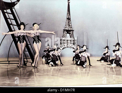 Blondinen Bevorzugt hommes préfèrent les blondes Jane Russell, Marilyn Monroe, die beiden Sexbomben Dorothy (Jane Russell,l) und Banque D'Images