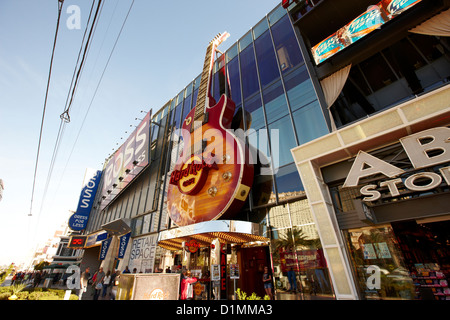 Le hard rock cafe Las Vegas Boulevard South strip NEVADA USA Banque D'Images