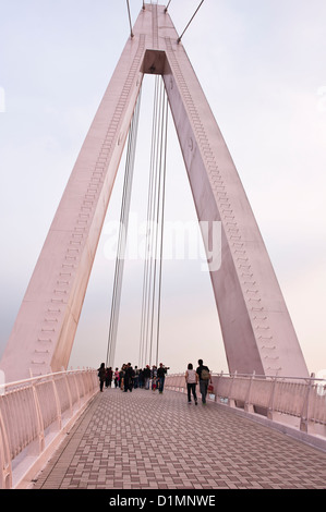 Pont des amoureux, Danshui, Taiwan Banque D'Images