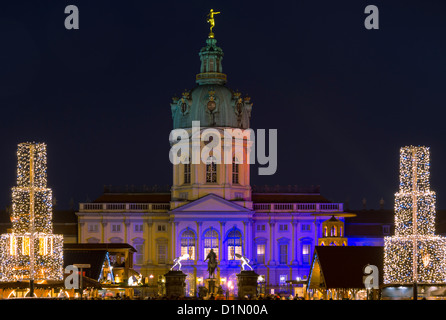 Marché de Noel à Charlottenburg, Berlin, Allemagne Banque D'Images