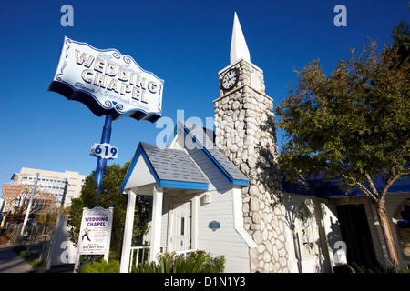 Graceland Wedding Chapel sur le centre-ville de strip Las Vegas NEVADA USA Banque D'Images