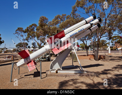 Woomera Rocket heritage park Australie du Sud Banque D'Images