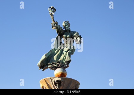 Statue de la Reine Charlotte Charlotte Douglas International Airport, Charlotte, Caroline du Nord. Banque D'Images