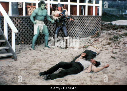 Des Rueckkehr Die Unheimlichen Hulk incroyable Hulk revient, Lou Ferrigno, Eric Kramer Da taucht der mächtige Thor (Eric Banque D'Images