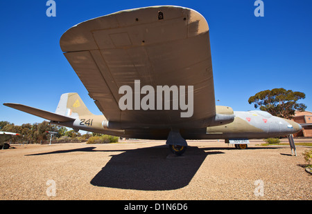 Fusées d'affichage de l'ombre historique de l'histoire parc fusée Rocket heritage park Australie du Sud de Woomera meteor chasseur à réaction Banque D'Images