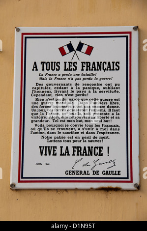 Vive Le France Collobrières France Banque D'Images