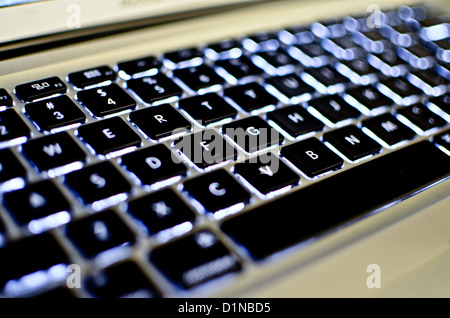 Clavier d'ordinateur portable Apple Banque D'Images