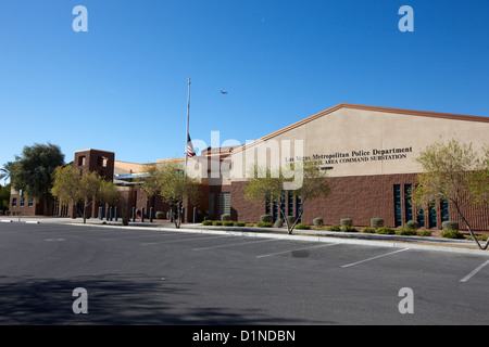 Département de police de Las Vegas metopolitan zone centrale du sud de la sous-station de commande NEVADA USA Banque D'Images