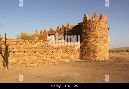 Khaba fort de Jaisalmer Rajasthan Inde Banque D'Images