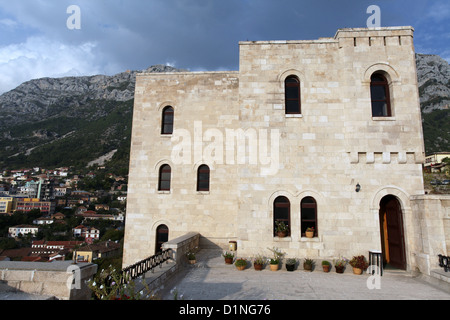 Musée de Skanderbeg à Kruja Château en Albanie Banque D'Images