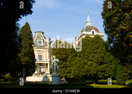 Österreich, Wien 13, im Park der im Hermesvilla Lainzer Tiergarten, eingefriedeten Jagdgebiet in Wien City East Banque D'Images