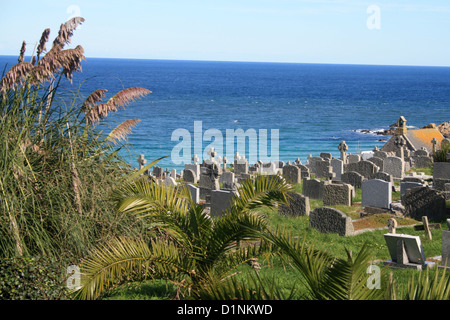 Cimetière à St Ives, Cornwall Banque D'Images