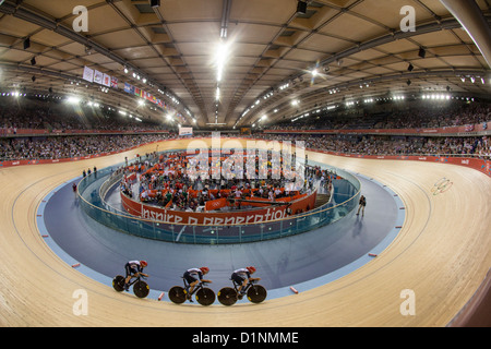 Le GRB remporte le 3000m femmes Poursuite par équipe au premier tour des Jeux Olympiques d'été, Londres 2012 Banque D'Images