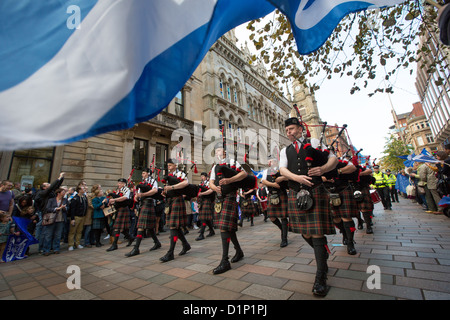 'Homecoming parade' pour le Scottish médaillés olympiques, des célébrations à Glasgow, en Écosse, le vendredi 14 septembre 2012 Banque D'Images