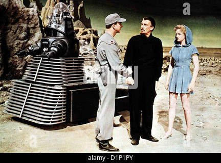 Im Weltall alarme Planète interdite Leslie Nielsen, Walter Pidgeon, Anne Francis *** *** Légende Locale 1955 -- Banque D'Images