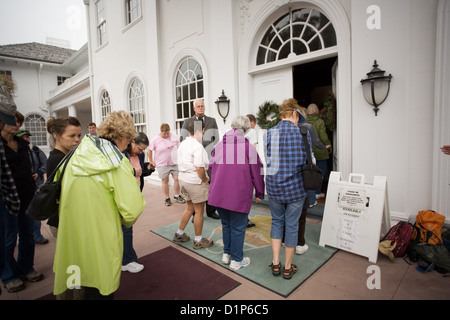 Visite du verger de pruniers manoir sur Cumberland Island National Seashore Banque D'Images