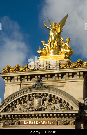 La statue l'harmonie, l'Opéra de Paris, France Banque D'Images