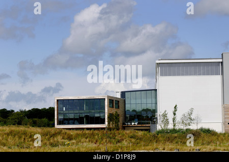 Lames de Vestas, Centre de recherche et développement, Newport, Isle of Wight, Angleterre, RU, FR. Banque D'Images