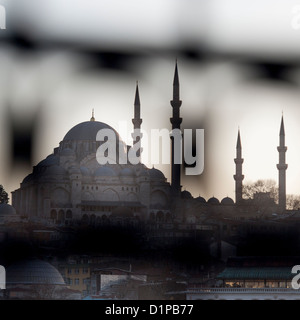Rustem Pasha Mosque dans une ville, Istanbul, Turquie Banque D'Images