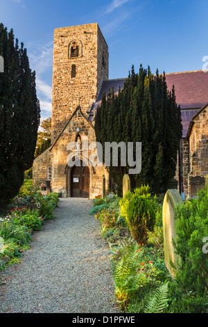 L'église de Sainte Marie la Vierge dans l'Église anglicane dans l'Ovingham Tyne Valley, Northumberland, England Banque D'Images