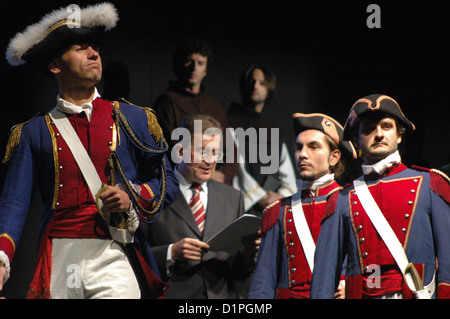 Bologne, Italie, jouer en costume pendant la célébration de San Petronio (4 octobre) Banque D'Images