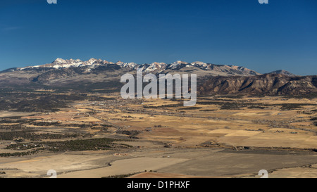 Les montagnes de La Plata sud-ouest du Colorado, comme vu de Point Lookout. Il s'Thirteeners. Banque D'Images