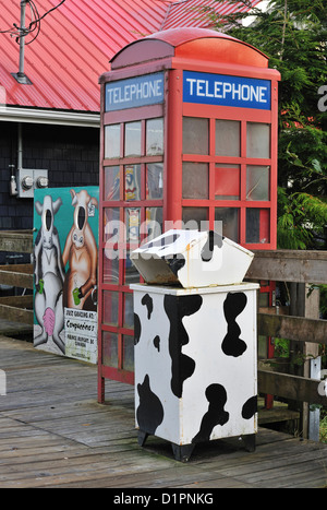 Modèles de Cow Bay, Prince Rupert, Colombie-Britannique, Canada Banque D'Images