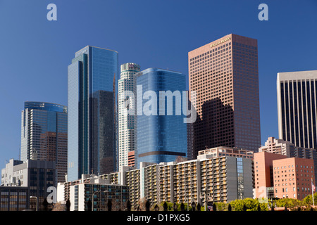Skyline le centre-ville de Los Angeles, Californie, États-Unis d'Amérique, USA Banque D'Images